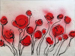 Voir le détail de cette oeuvre: Fleurs rouges